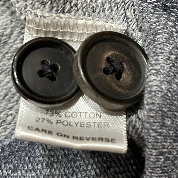 Billy Reid Mens Pullover Mock Shawl Neck Knit Sweater Gray Size Medium M EUC - Picture 7 of 11